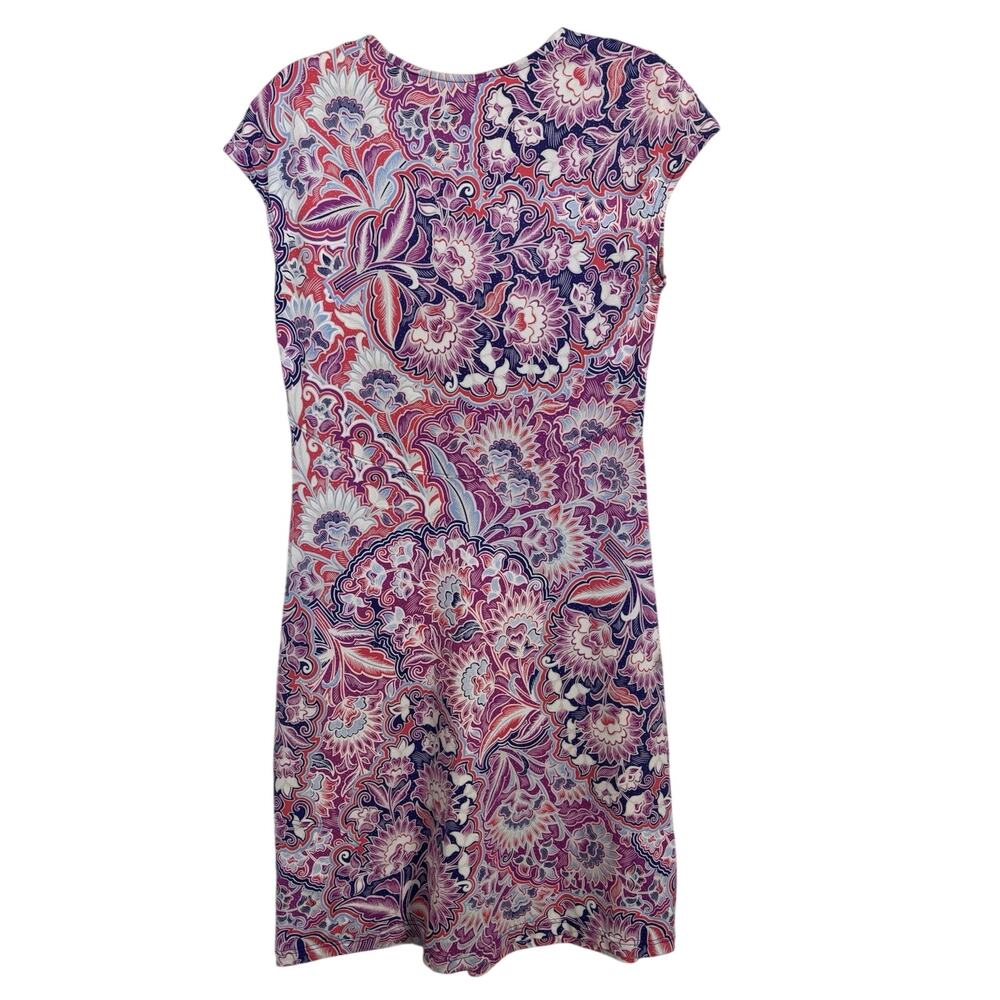 Title Nine Purple Floral Babydoll Diamalete Athletic Dress XS Stretch Pocket - Picture 2 of 8